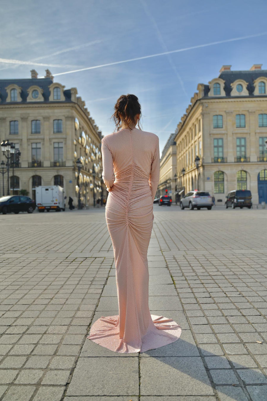 Robe  Serena rose gold - Maison Lou