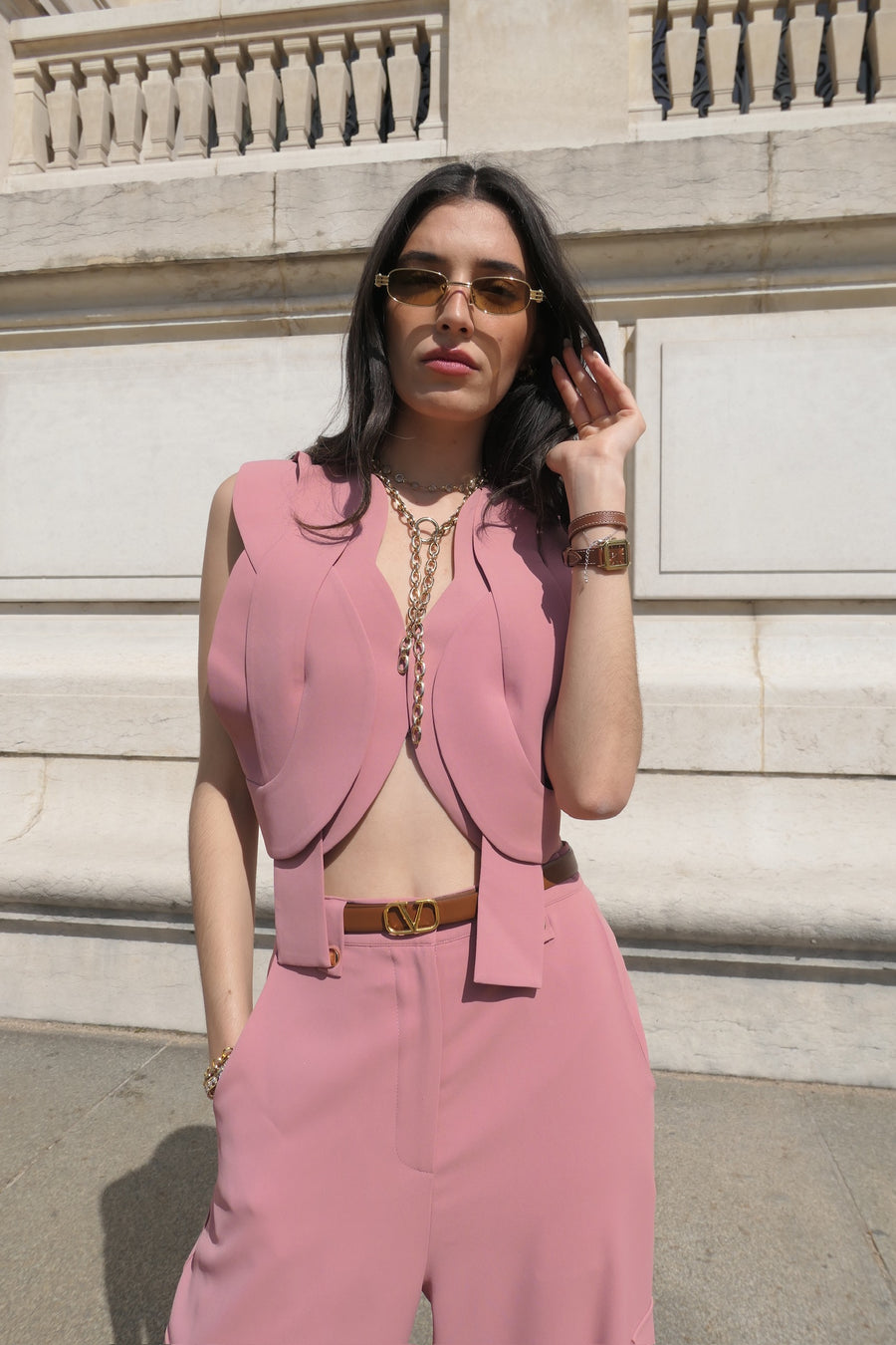 Ensemble Torsade rose blush