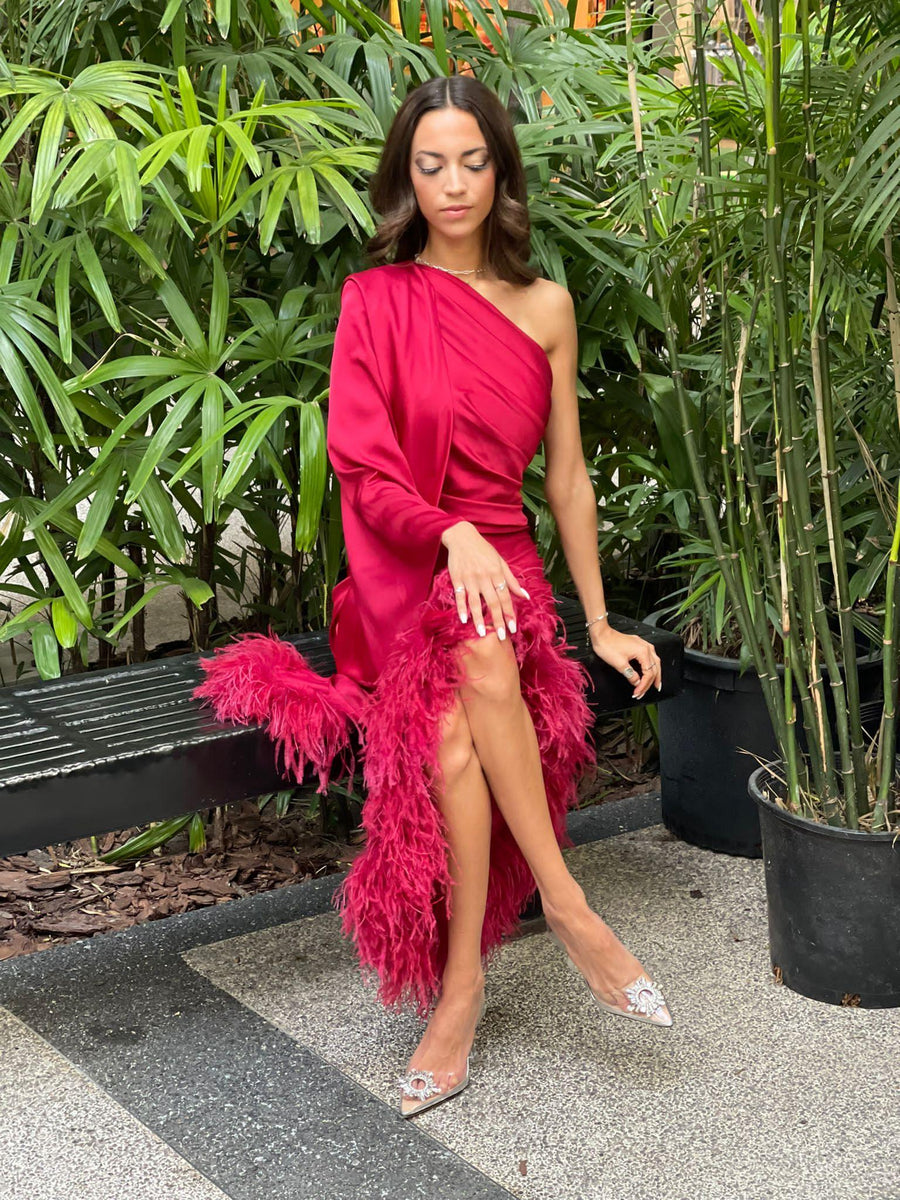 Robe Lyna rouge - Maison Lou