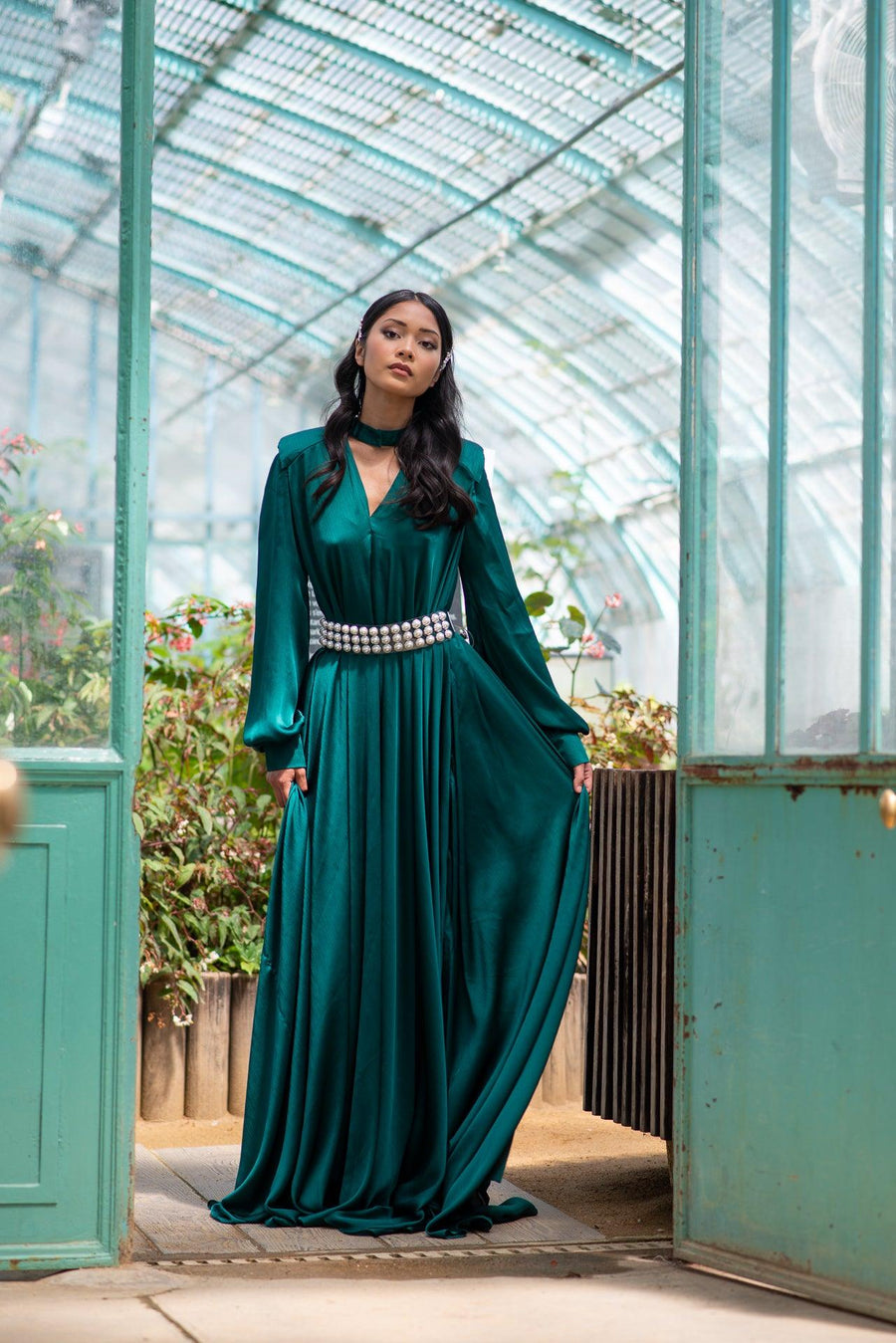 Robe Laos verte - Maison Lou