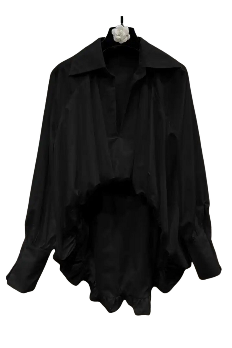 Chemise noire oversize