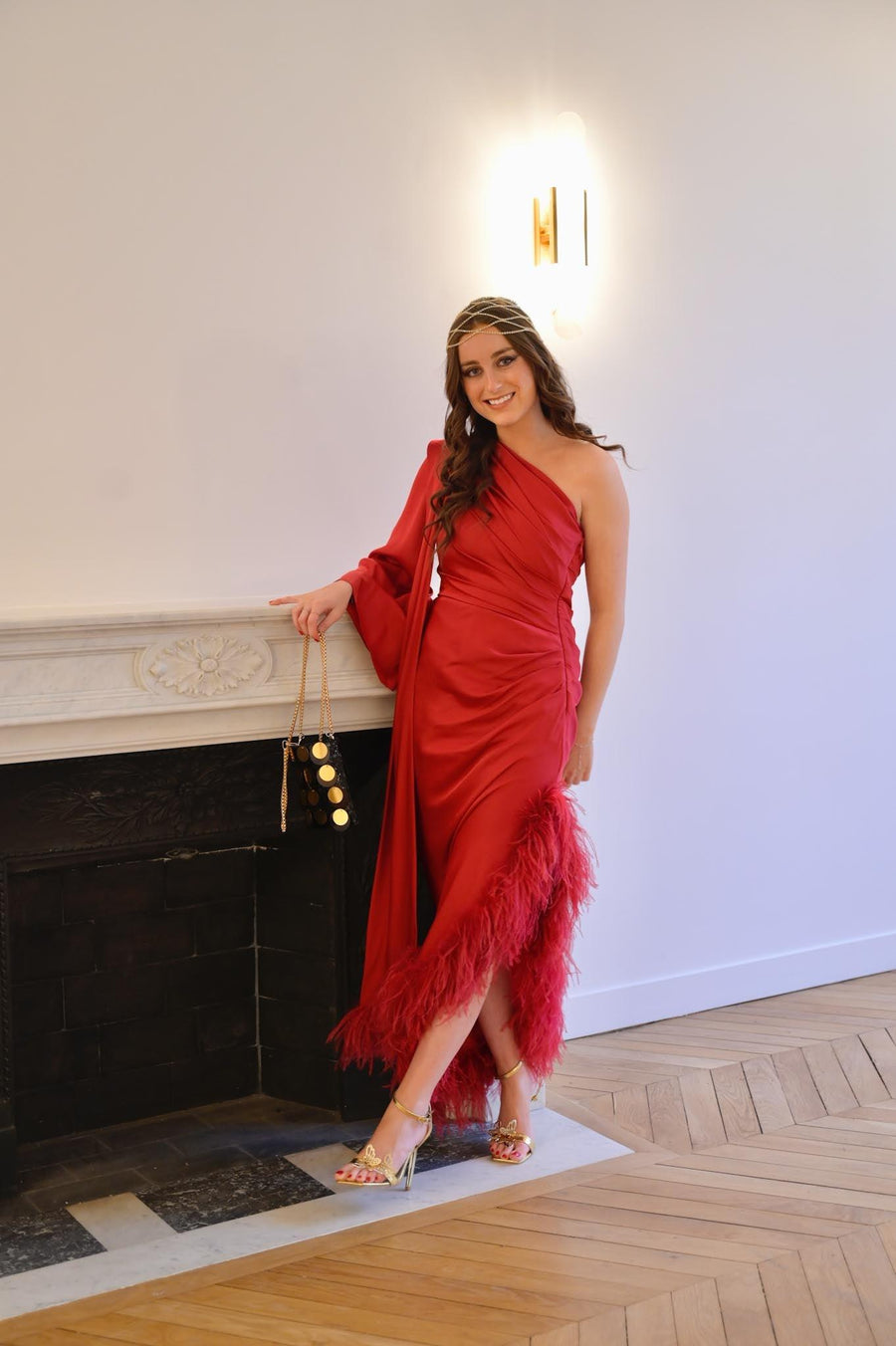 Robe Lyna rouge - Maison Lou