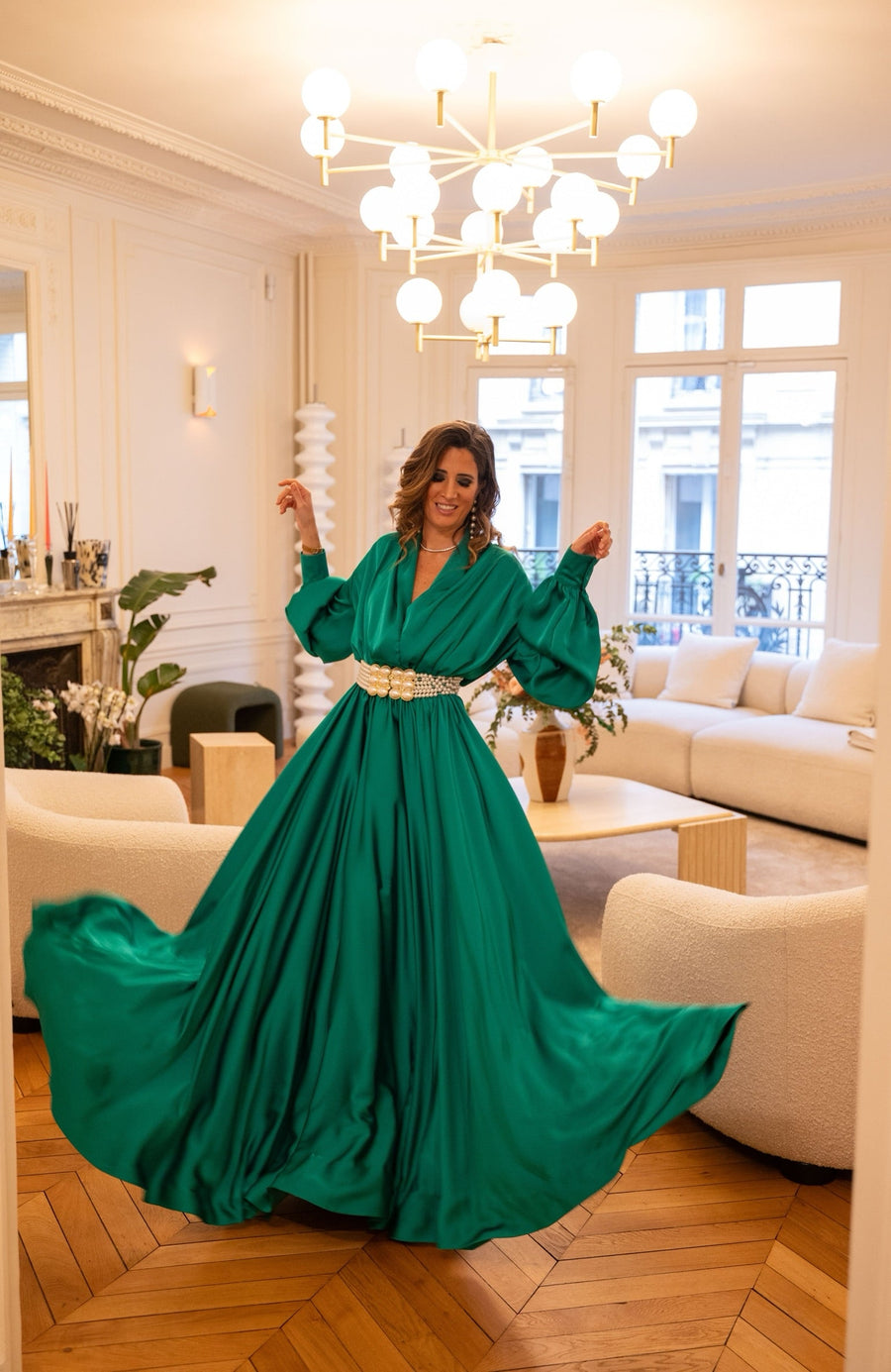 Vente Robe Rachel verte