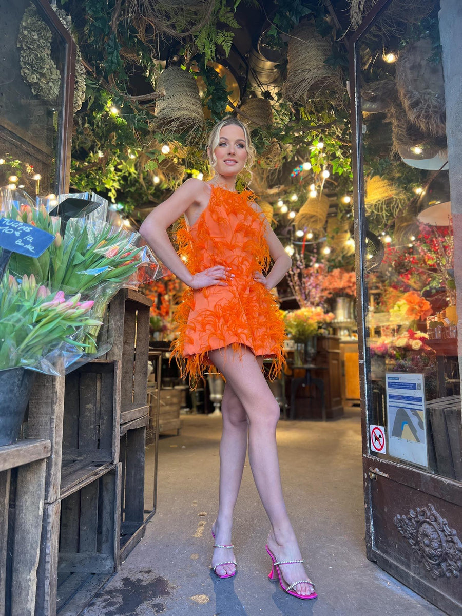 Robe Gaia orange - Maison Lou