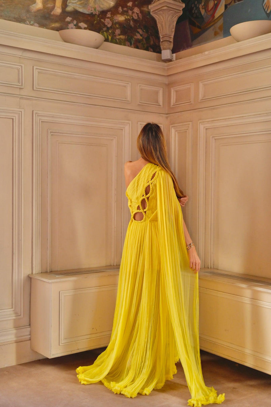 Robe Malaga jaune - Maison Lou