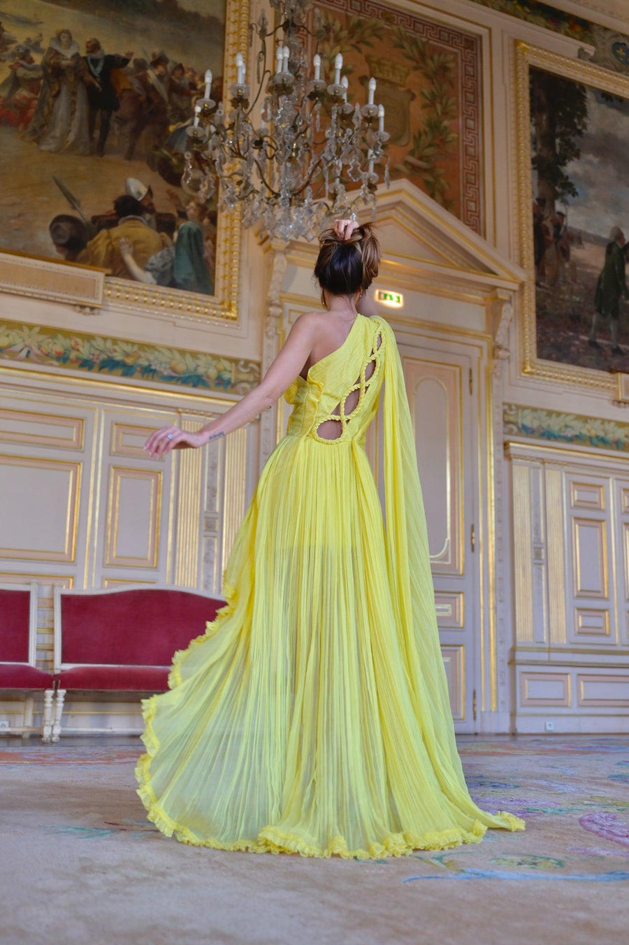 Robe Malaga jaune - Maison Lou