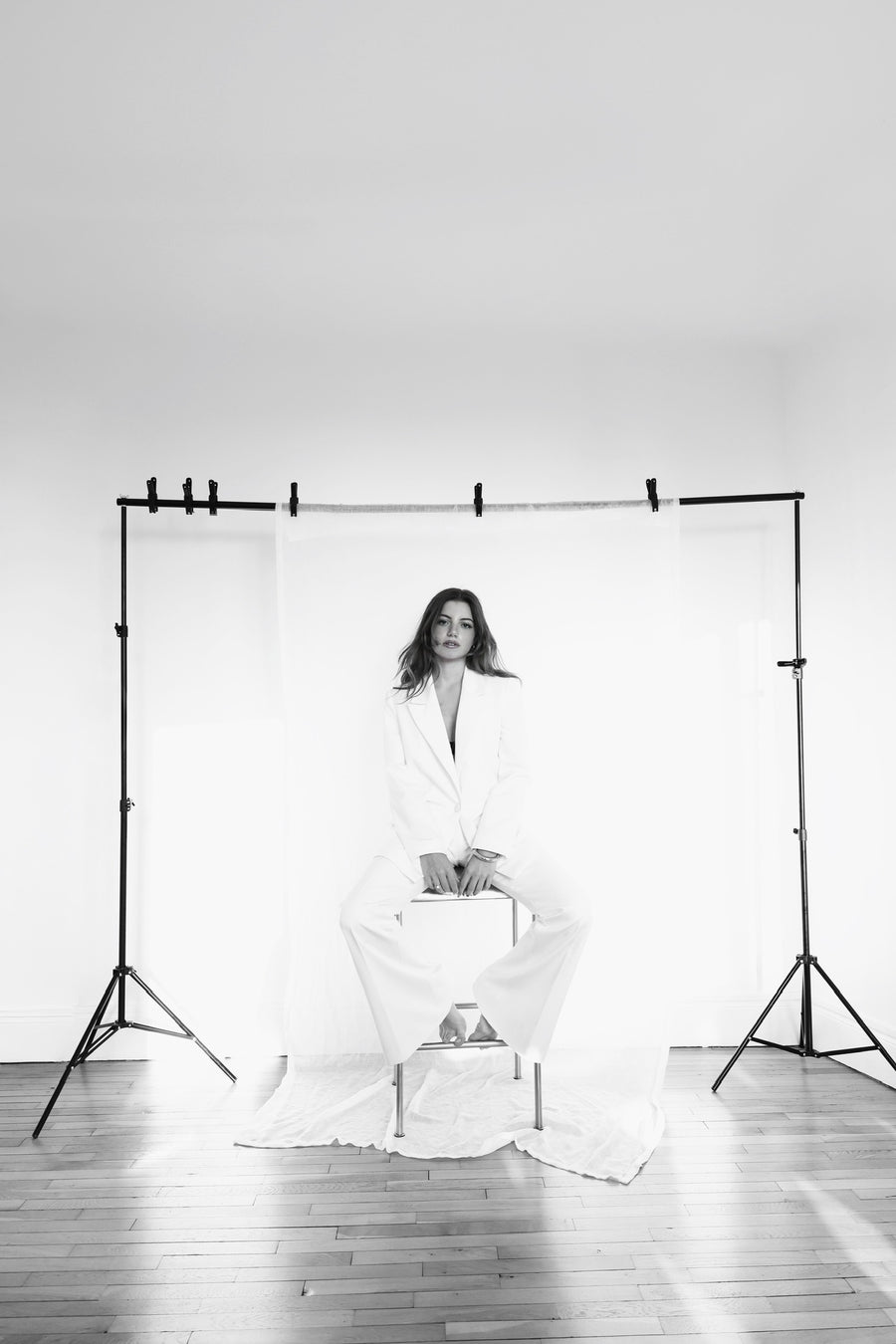 Ensemble smocking blanc