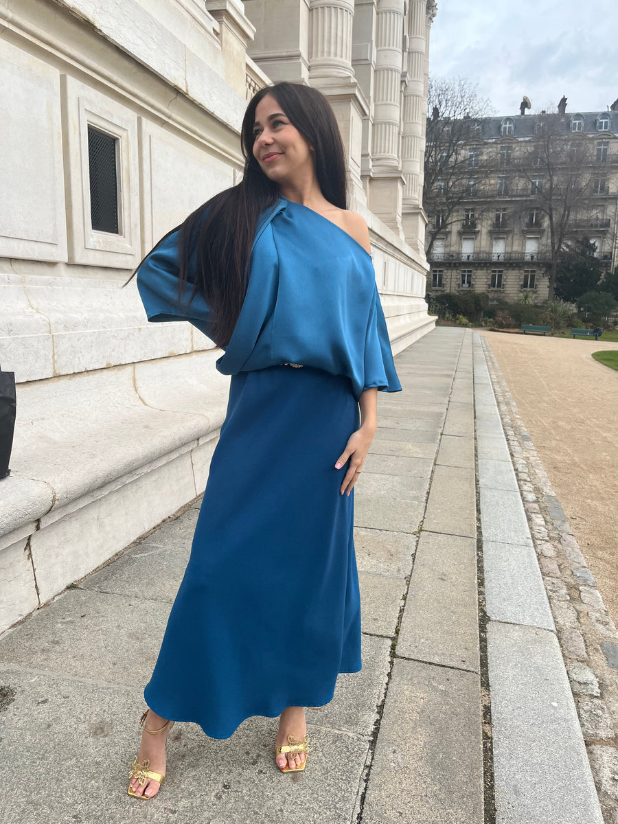 Robe Esma bleue - Maison Lou