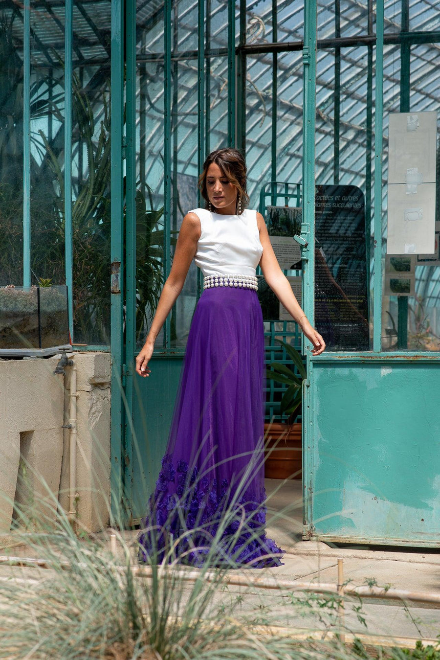 Jupe Longue Taille Haute Violet Modetrotter Femme - 2203419-violet Jupe Longue Taille Haute Violet Modetrotter Femme - 2203419-violet