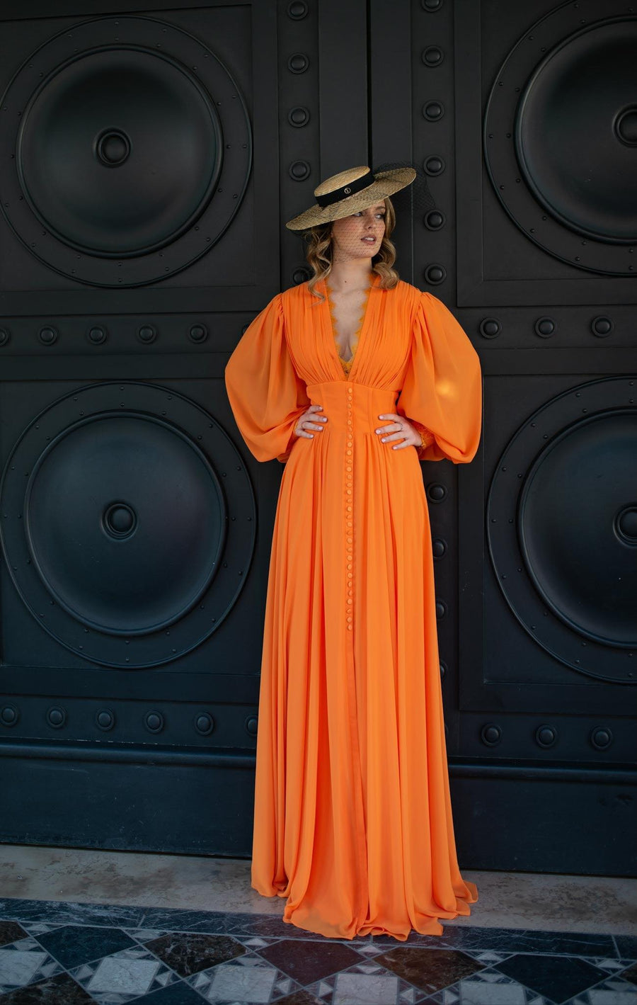 Robe Paloma orange - Maison Lou