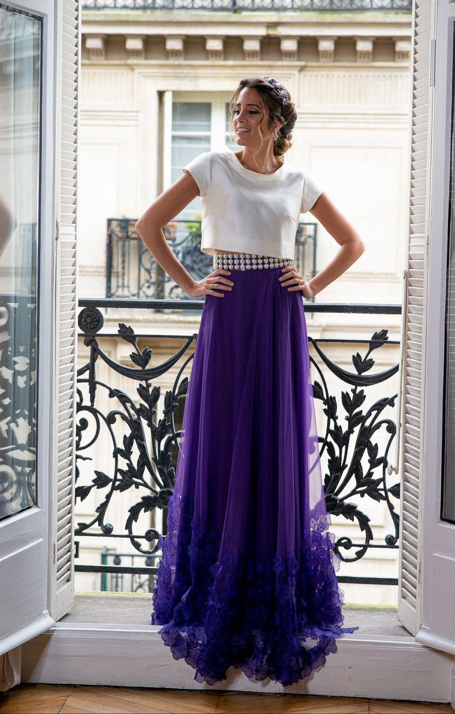 Miss Selfridge - Jupe longue en tulle à fleurs Miss Selfridge - Jupe longue en tulle à fleurs