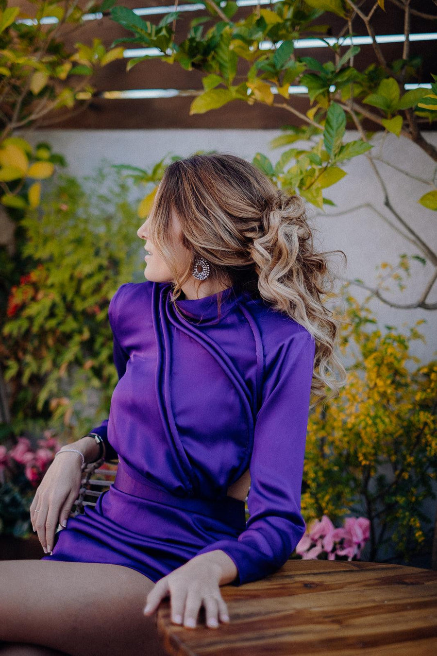 Robe Serena violette - Maison Lou